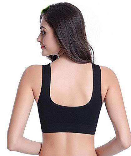 Air Bra, Non-Padded & Non-Wired Bra For Women & Girls, Free Size (Size 28 to 36) – Pack of 2 Air Bra / Black & Skin Color