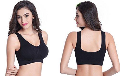 Air Bra, Non-Padded & Non-Wired Bra For Women & Girls, Free Size (Size 28 to 36) – Pack of 2 Air Bra / Black & Skin Color