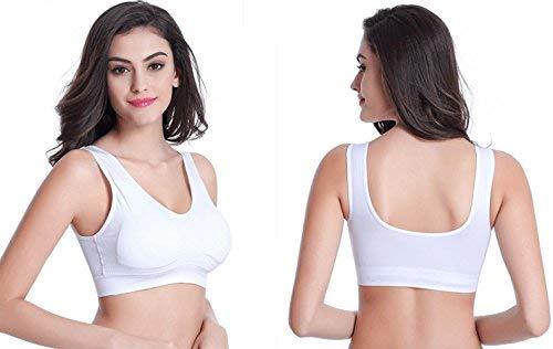 Air Bra, Non-Padded & Non-Wired Bra For Women & Girls, Free Size (Size 28 to 36) – Pack of 3 Air Bra / White  Color