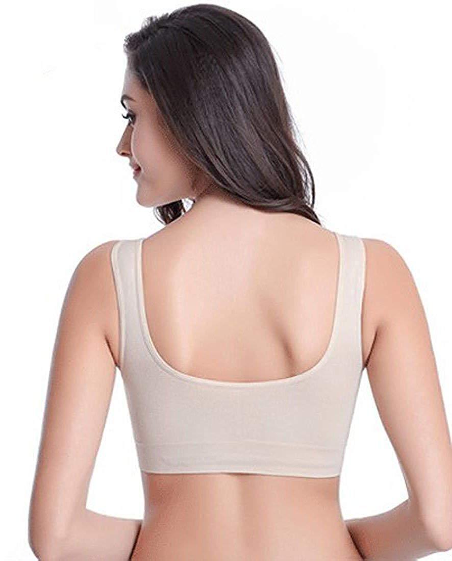 Air Bra, Non-Padded & Non-Wired Bra For Women & Girls, Free Size (Size 28 to 36) – Pack of 3 Air Bra / Skin  Color