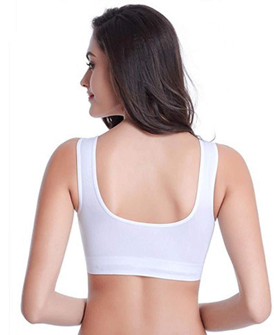 Air Bra, Non-Padded & Non-Wired Bra For Women & Girls, Free Size (Size 28 to 36) – Pack of 3 Air Bra / White  Color