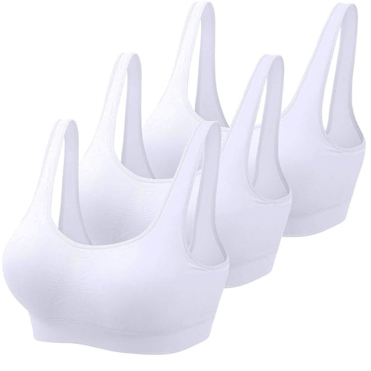 Air Bra, Non-Padded & Non-Wired Bra For Women & Girls, Free Size (Size 28 to 36) – Pack of 3 Air Bra / White  Color