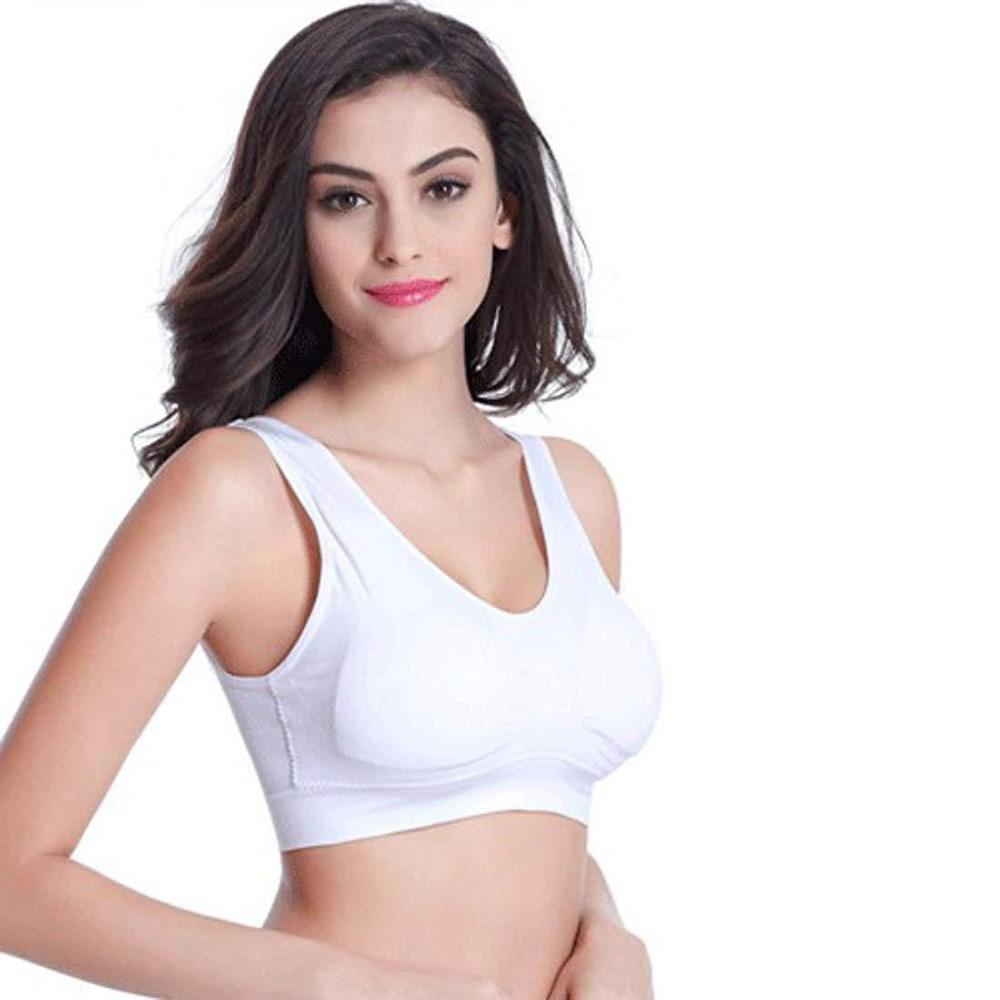 Air Bra, Non-Padded & Non-Wired Bra For Women & Girls, Free Size (Size 28 to 36) – Pack of 3 Air Bra / Black, White & Beige